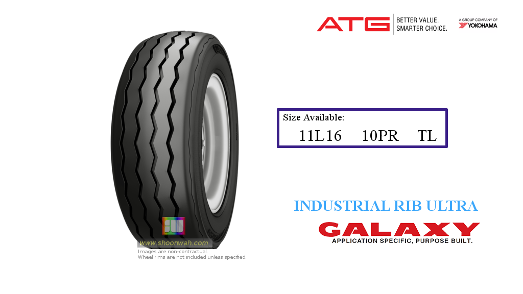 11L-16 11L16 10PR IND RIB Galaxy India Backhoe Industrial Tractor Tubeless TL tire