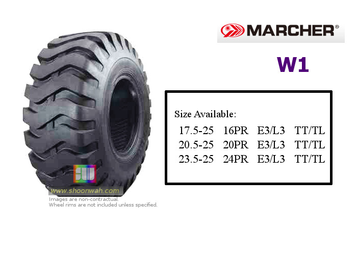 17.5-25 16PR E3/L3 W1 Marcher OTR tractor tire available in malaysia