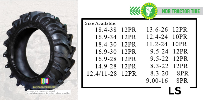 9.00-16 900-16 900X16 NDR 8PR LS premium agriculture ag tractor tire made in vietname