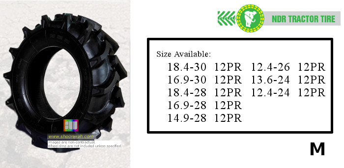 18.4-30 NDR 12PR M R-2 R2 r2 premium agriculture ag tractor tire made in vietnam