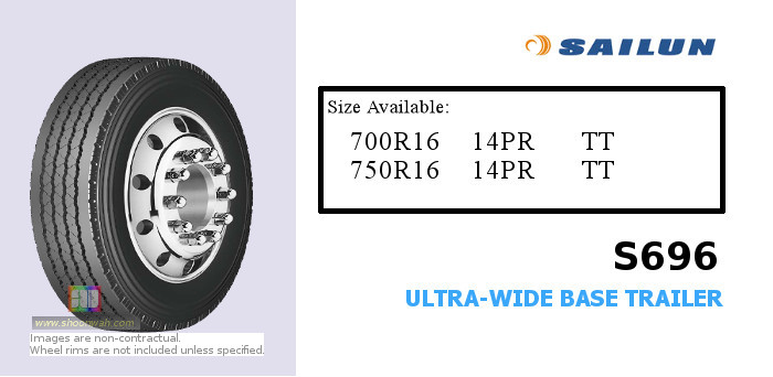 7.50R16 750R16 Sailun 14PR S696 RIB tube type TT radial tires